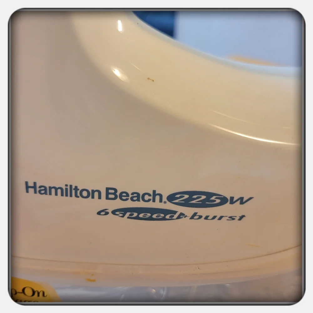 Hamilton Beach White Hand Mixer with Storage Case